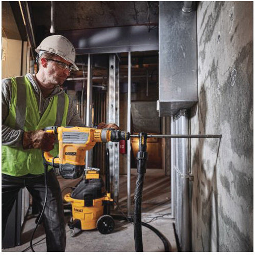 DeWALT D25614K Combination Corded Rotary Hammer Kit, 1-3/4 in SDS MAX Chuck, 1450 to 2900 bpm, 190 to 380 rpm No-Load, 20-1/2 in OAL