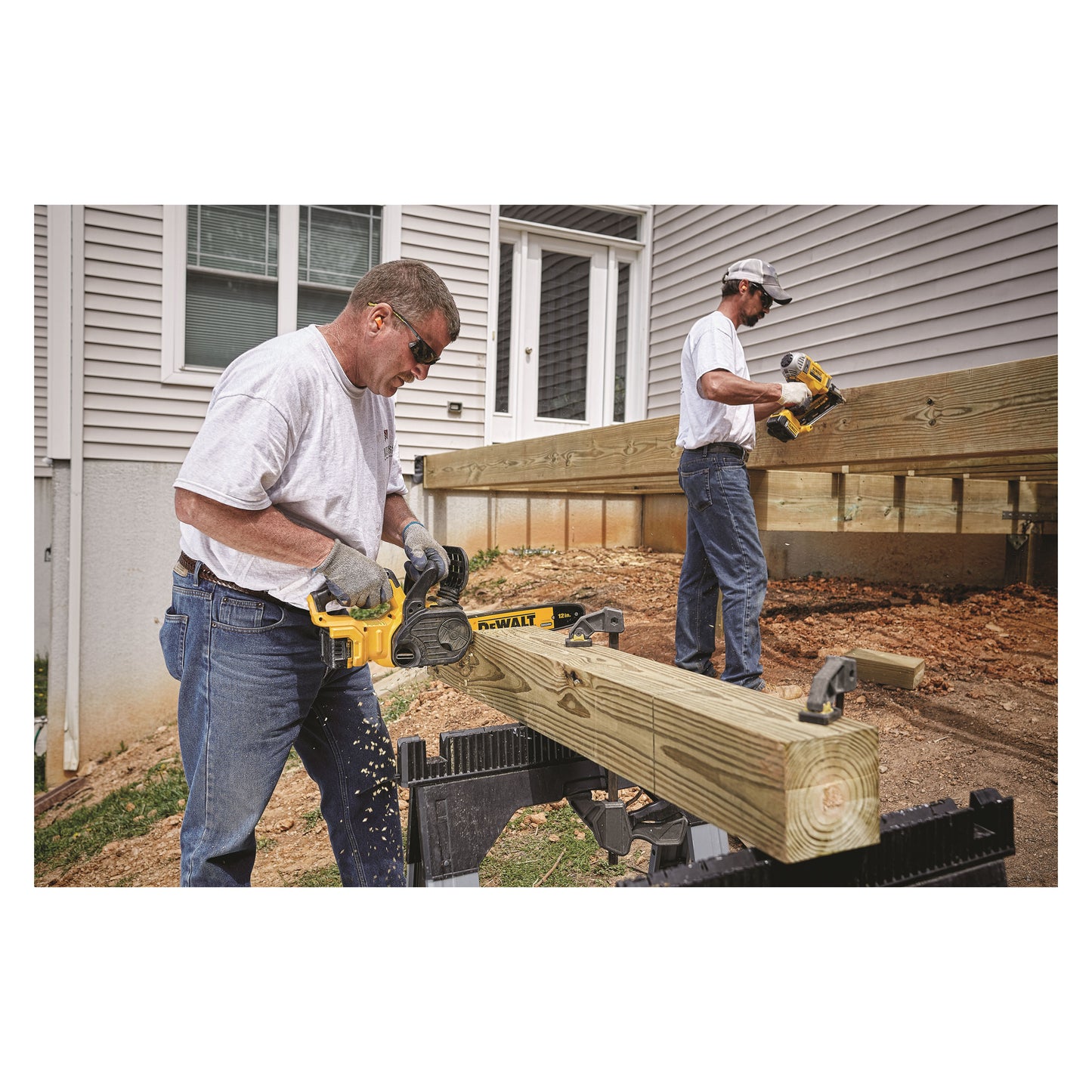 DeWALT DCCS620P1 XR Brushless Compact Cordless Chain Saw, 0.043 in Bar/Chain, 12 in L Bar/Chain, 20 V, 5 Ah Lithium-Ion Battery, Bare Tool