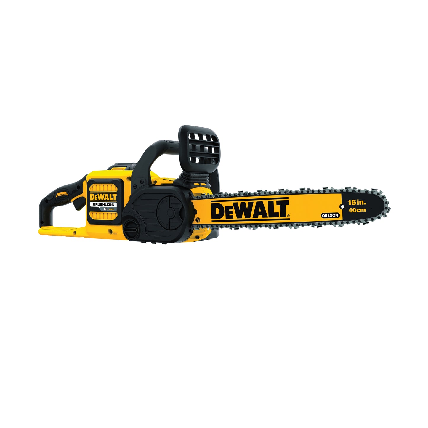 DeWALT 60V MAX* FLEXVOLT DCCS670X1 Brushless Cordless Chain Saw, 0.043 in Bar/Chain, 16 in L Bar/Chain, 60 V, 3 Ah Lithium-Ion Battery, Bare Tool