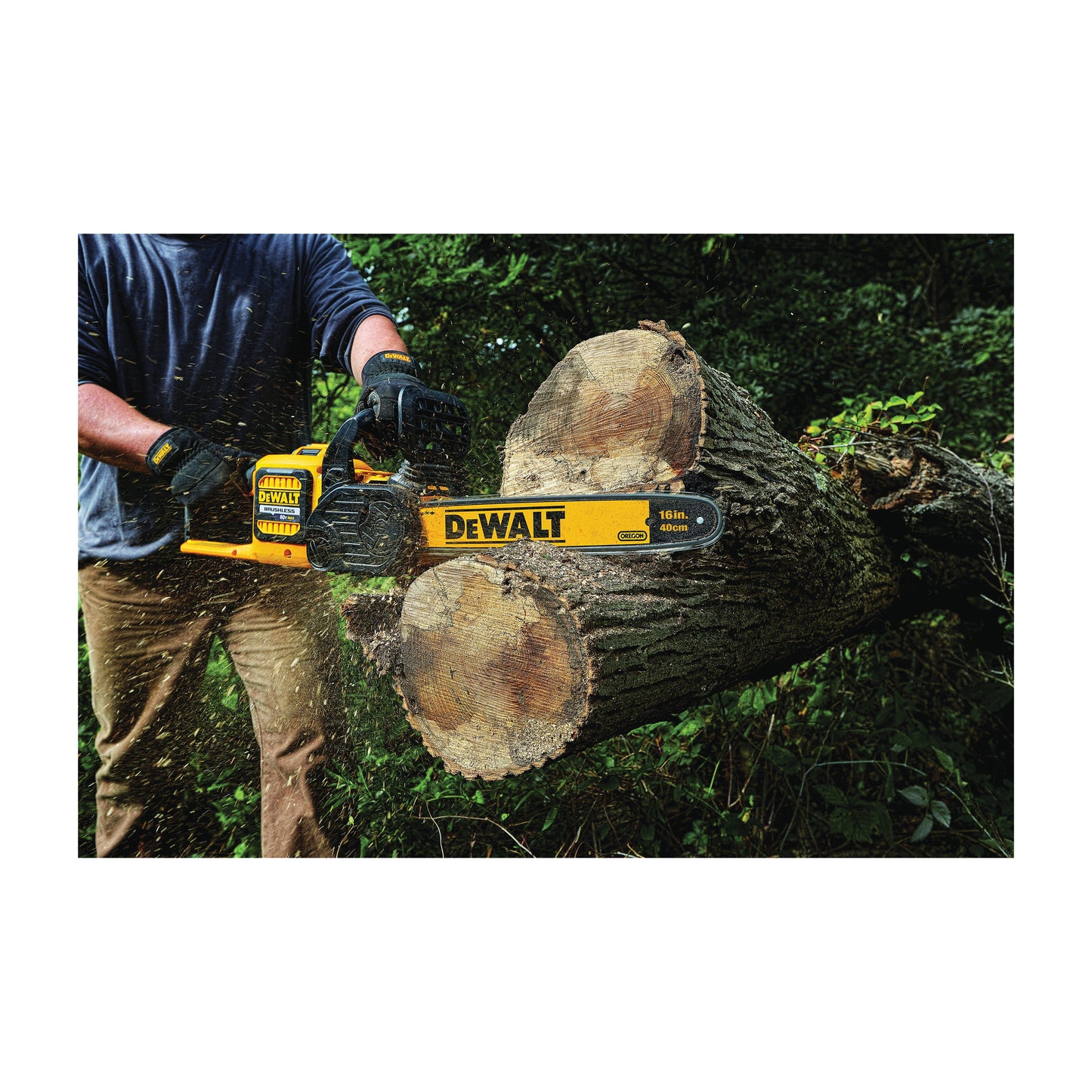 DeWALT 60V MAX* FLEXVOLT DCCS670X1 Brushless Cordless Chain Saw, 0.043 in Bar/Chain, 16 in L Bar/Chain, 60 V, 3 Ah Lithium-Ion Battery, Bare Tool