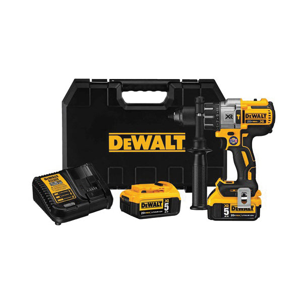 DeWALT® 20V MAX* DCD996P2 XR™ Brushless Cordless Hammer Drill Kit, 1/2 in Metal Ratcheting Chuck, 20 VDC, 0 to 2250 rpm No-Load, Lithium-Ion Battery