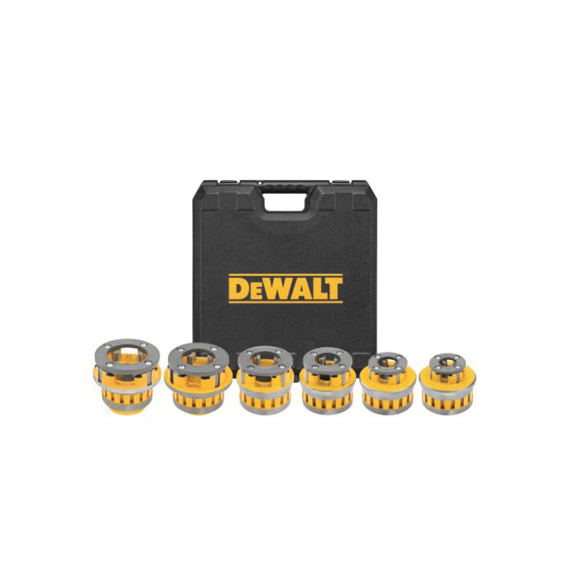 DeWALT® DCE700X2K Cordless Pipe Threader Kit With Die Head, 1/2 to 2 in Pipe, 26.38 in L x 5 in W, (2) FLEXVOLT® 20V/60V MAX* 9 Ah Glass Filled Nylon Battery