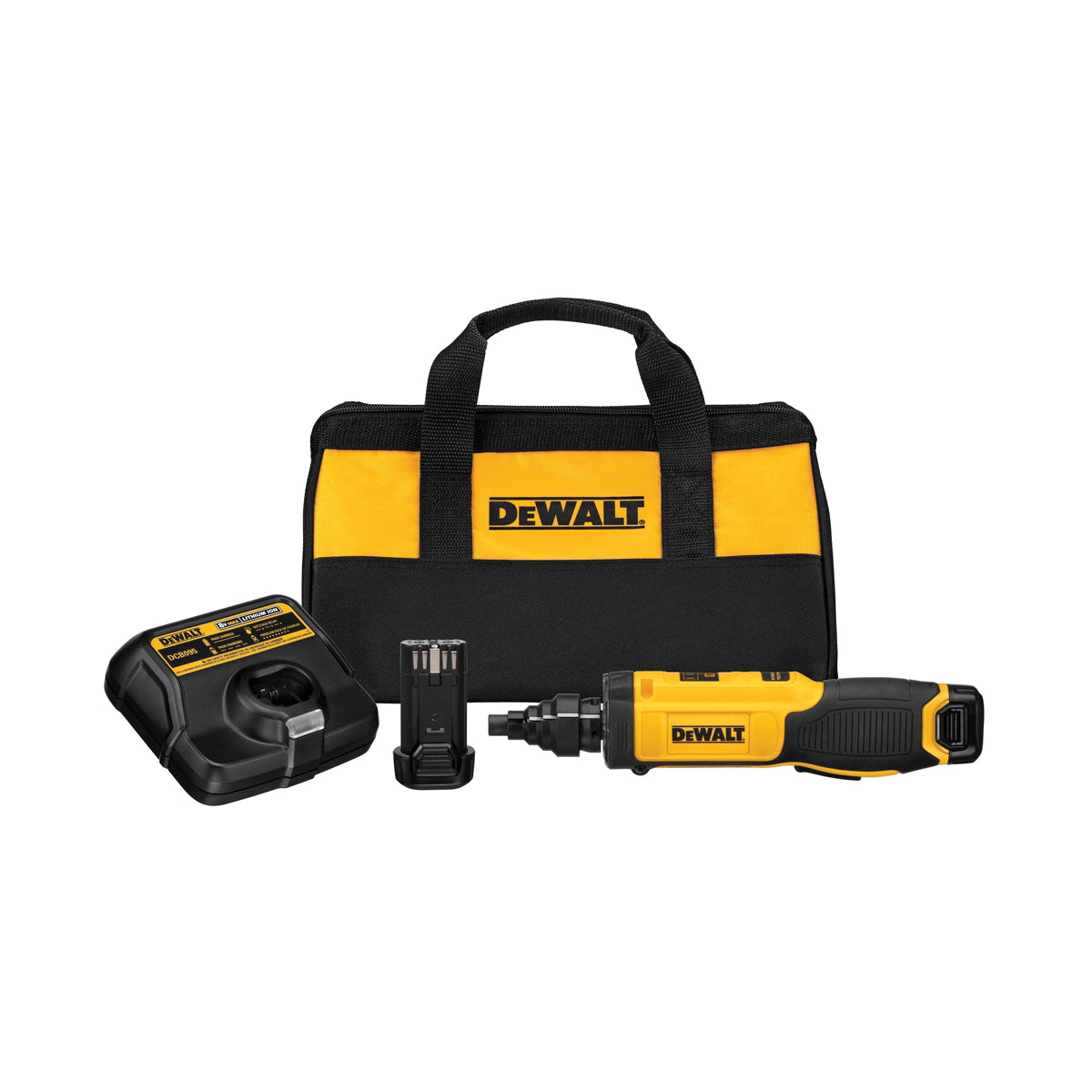 DeWALT® DCF681N2 High Performance Cordless Screwdriver Kit With Conduit Reamer, 1/4 in Chuck, 8 VDC, 23 in-lb Torque, 430 rpm No-Load, Lithium-Ion Battery