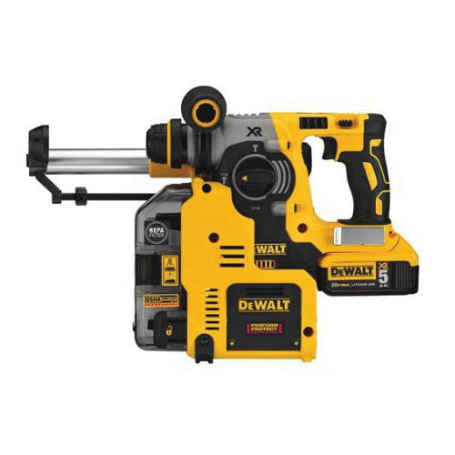 DeWALT® DCH273P2DHO L-Shape Cordless Rotary Hammer Kit, 1 in SDS Plus® Chuck, 20 VDC, 0 to 1100 rpm No-Load, Lithium-Ion Battery