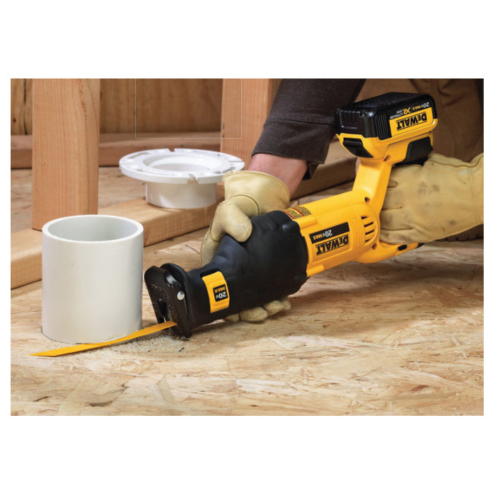DeWALT® DCS380B Cordless Compact Reciprocating Saw, 1-1/8 in L Stroke, 0 to 3000 spm, Flush Cut, 20 VDC, 18 in OAL, Orbital Stroke