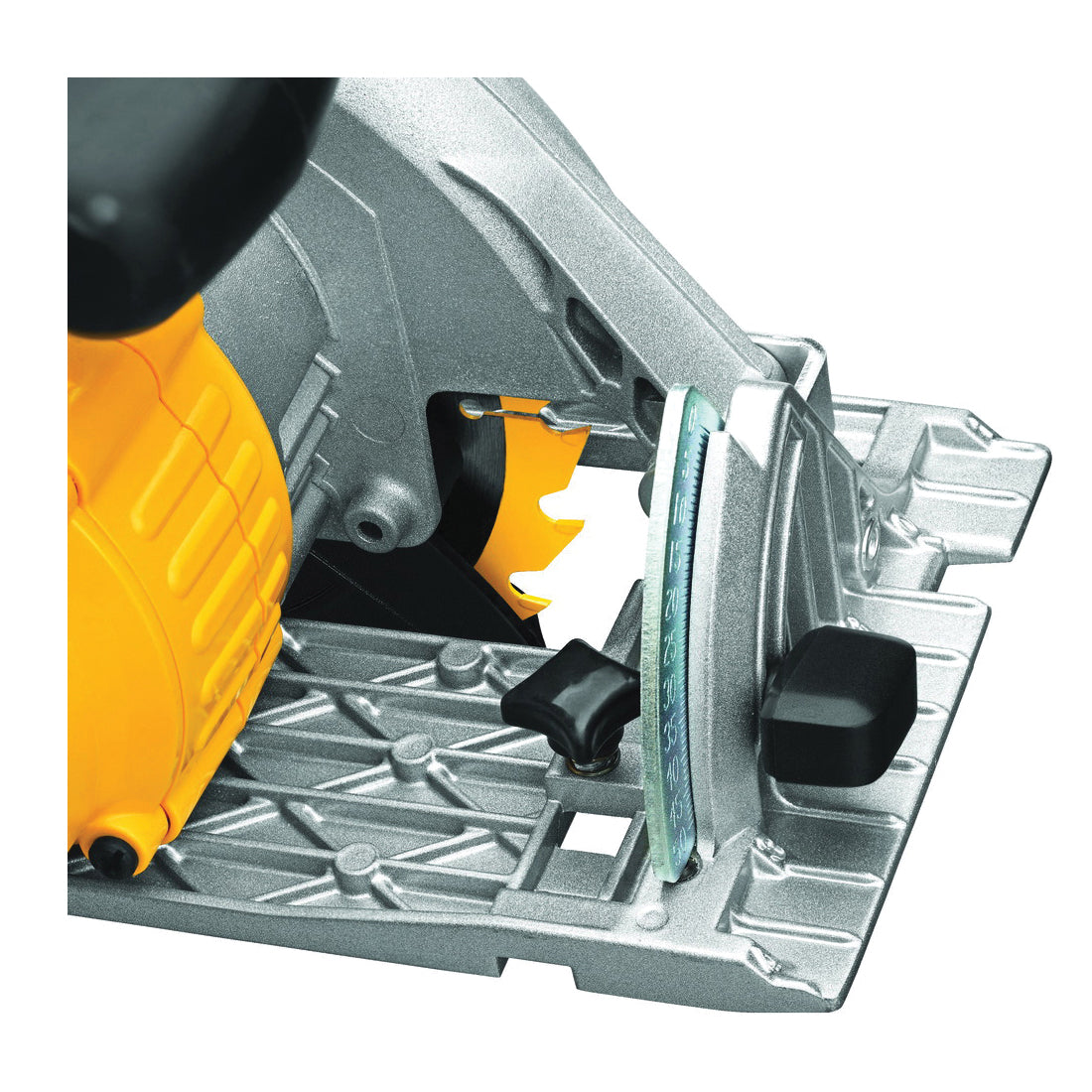 DeWALT DCS391B Cordless Circular Saw, 6-1/2 in Dia Blade, 5/8 in Arbor/Shank, 20 VDC, 1-5/8 in at 45 deg, 2-1/4 in at 90 deg D Cutting, Lithium-Ion Battery, Left Blade Side