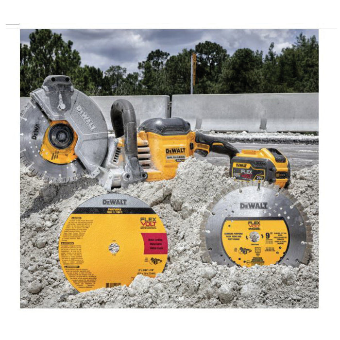 DeWALT DWAFV8918 Abrasive Cut-Off Wheel, 9 in Dia x 5/64 in THK, 7/8 in Center Hole, 60 Grit, Ceramic Abrasive