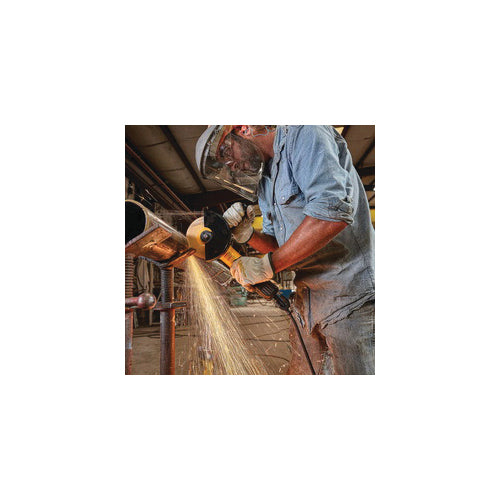 DeWALT DWE43244N Brushless Corded Small Angle Grinder With Kickback Brake and No Lock, 6 in Dia Wheel, 5/8-11 Arbor/Shank, 120 VAC, Black/Yellow, No Lock Paddle/Trigger Switch