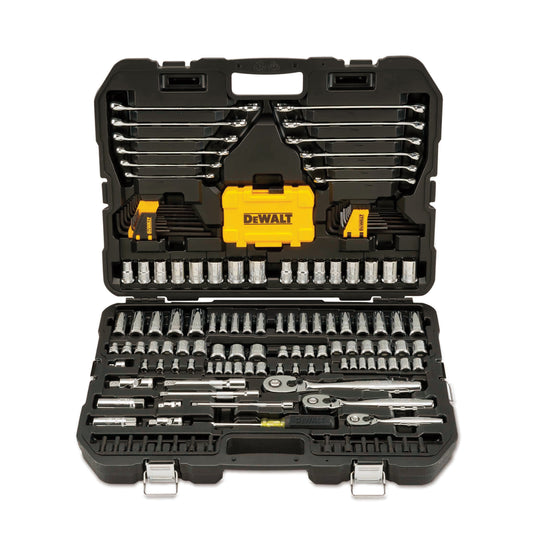 DeWALT DWMT73803 Mechanics Socket Tool Set, Case Tool Storage, 1/4 in, 3/8 in, 1/2 in Drive 6-Point, 168 Pieces