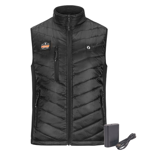 Ergodyne 6495 N-Ferno Rechargeable Heated Vest with Battery Power Bank