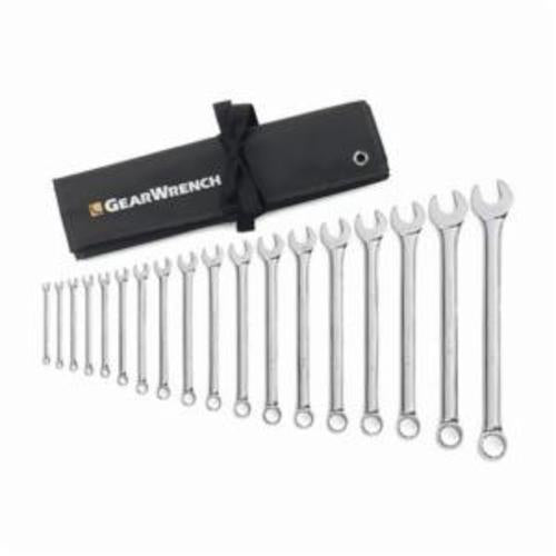 GEARWRENCH® 81917 Long Length Combination Non-Ratcheting Wrench Set 18 Pieces