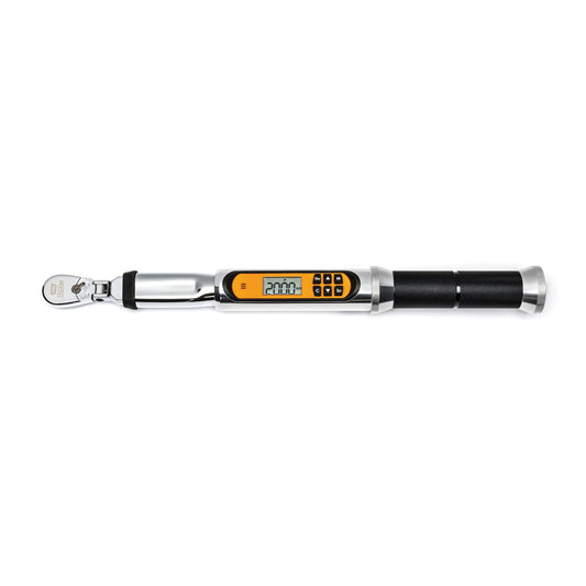 GEARWRENCH 120XP 85194 Flex Head Electronic Torque Wrench With Angle 1/4 in Drive