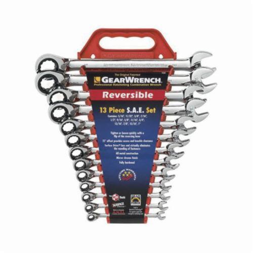 GEARWRENCH® 9509N Reversible Regular Length Combination Ratcheting Wrench Set 13 Pieces