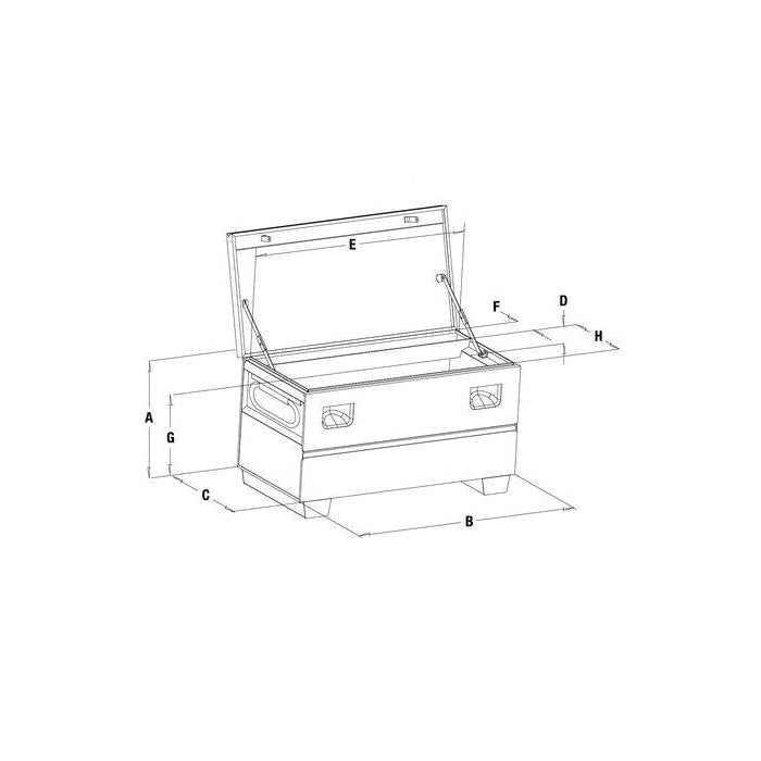 Greenlee® 2460 Chest Box 25 in H x 60 in W x 24 in D