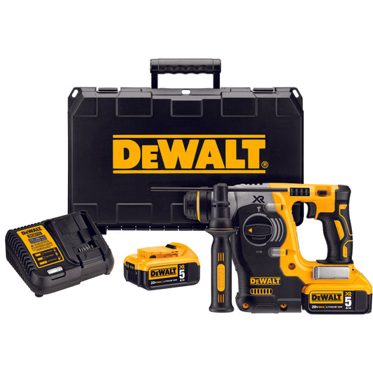 DeWALT® 20V MAX* DCH273P2 XR™ High Performance Cordless Rotary Hammer Kit, 1 in SDS Plus® Chuck, 20 VAC, 0 to 1100 rpm No-Load, Lithium-Ion Battery