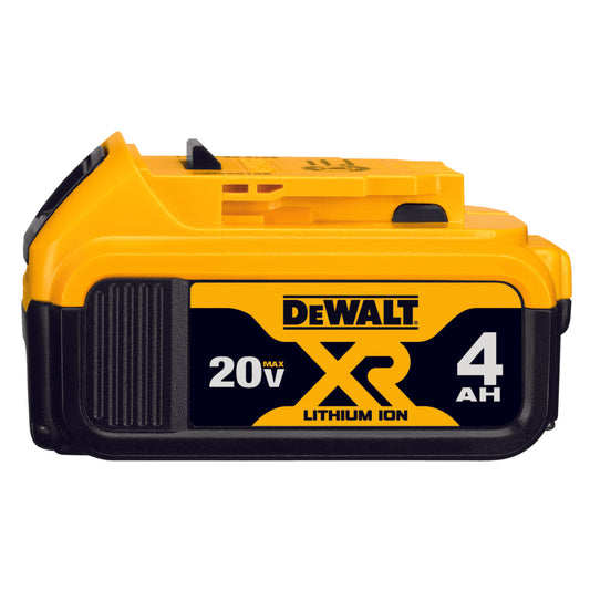 DeWALT® DCB204 XR® Premium Rechargeable Cordless Battery Pack, 4 Ah Lithium-Ion Battery, For Use With DeWALT® 20 V Power Tool