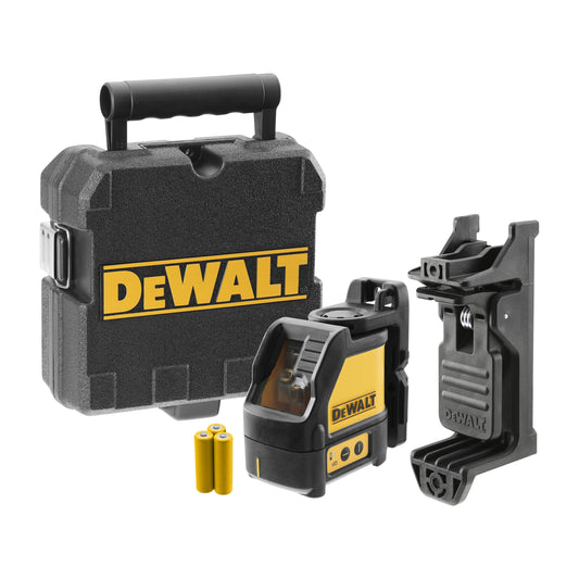 DeWALT® DW088K Self-Leveling Line Laser, +/-0.3 mm/m Accuracy, +/-4 deg Auto Leveling, 2 Beams