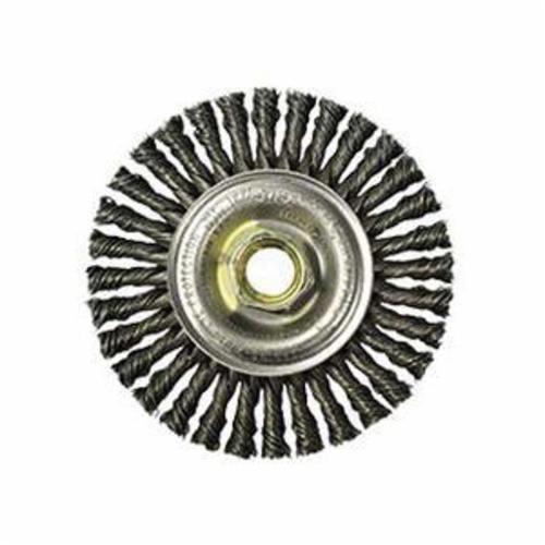 Weiler 13131 Narrow Face Wheel Brush With Nut  4 in Dia Brush