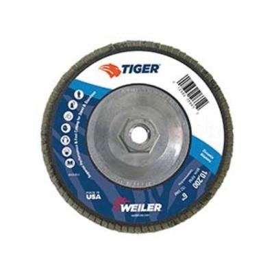 WEILER Tiger 50659 Premium Coated Abrasive Flap Disc 6 in Dia Disc