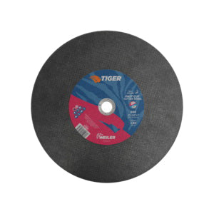 WEILER Tiger 57093 Flat Fast and Long Life Large Cut-Off Wheel 14 in Dia x 3/32 in THK