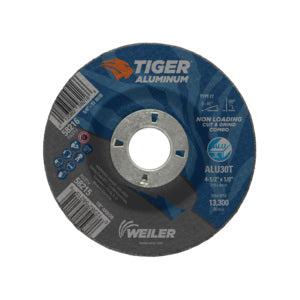 WEILER Tiger 58215 Combination Contaminant-Free Long Life Non-Loading Performance Line Depressed Center Combo Wheel 4-1/2 in Dia x 1/8 in THK
