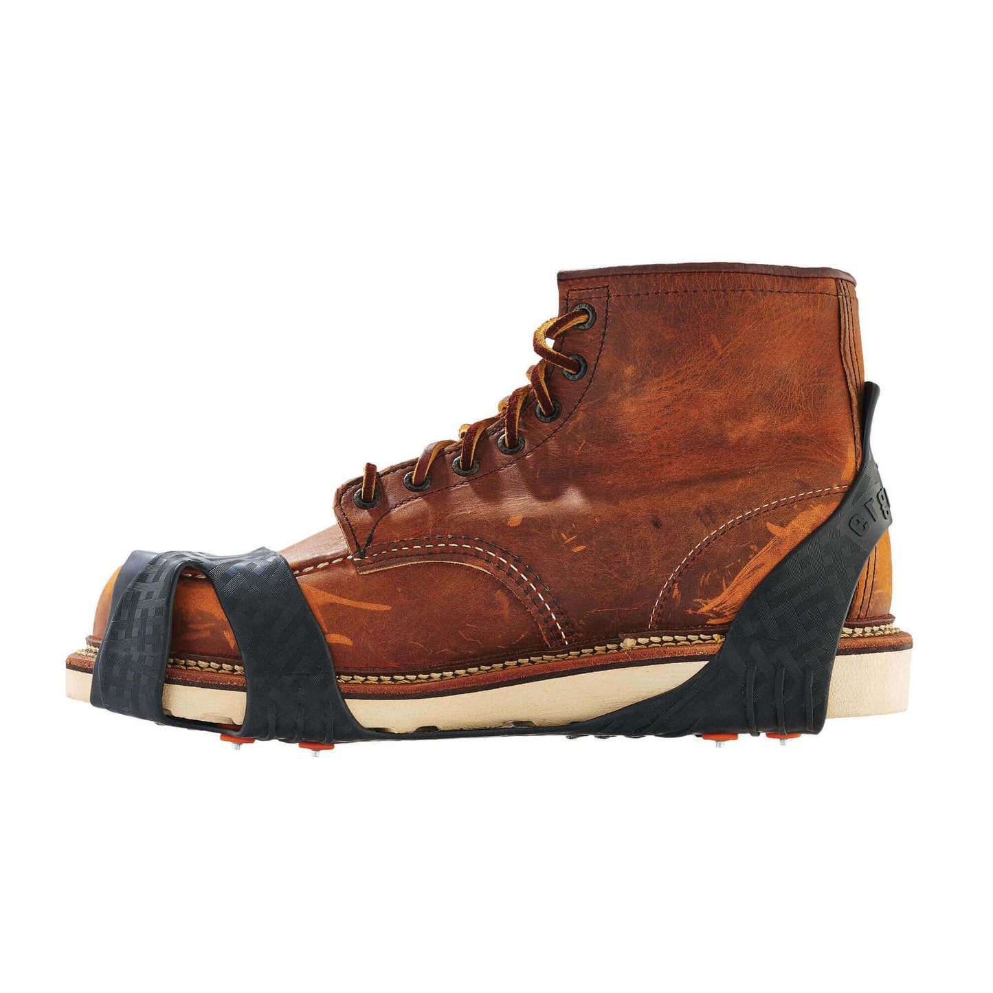 ERGODYNE Trex™ 6300 Slip On Ice Cleat, Unisex, Carbon Steel/Stretchable Rubber, Black, For Use With Shoe and Boot
