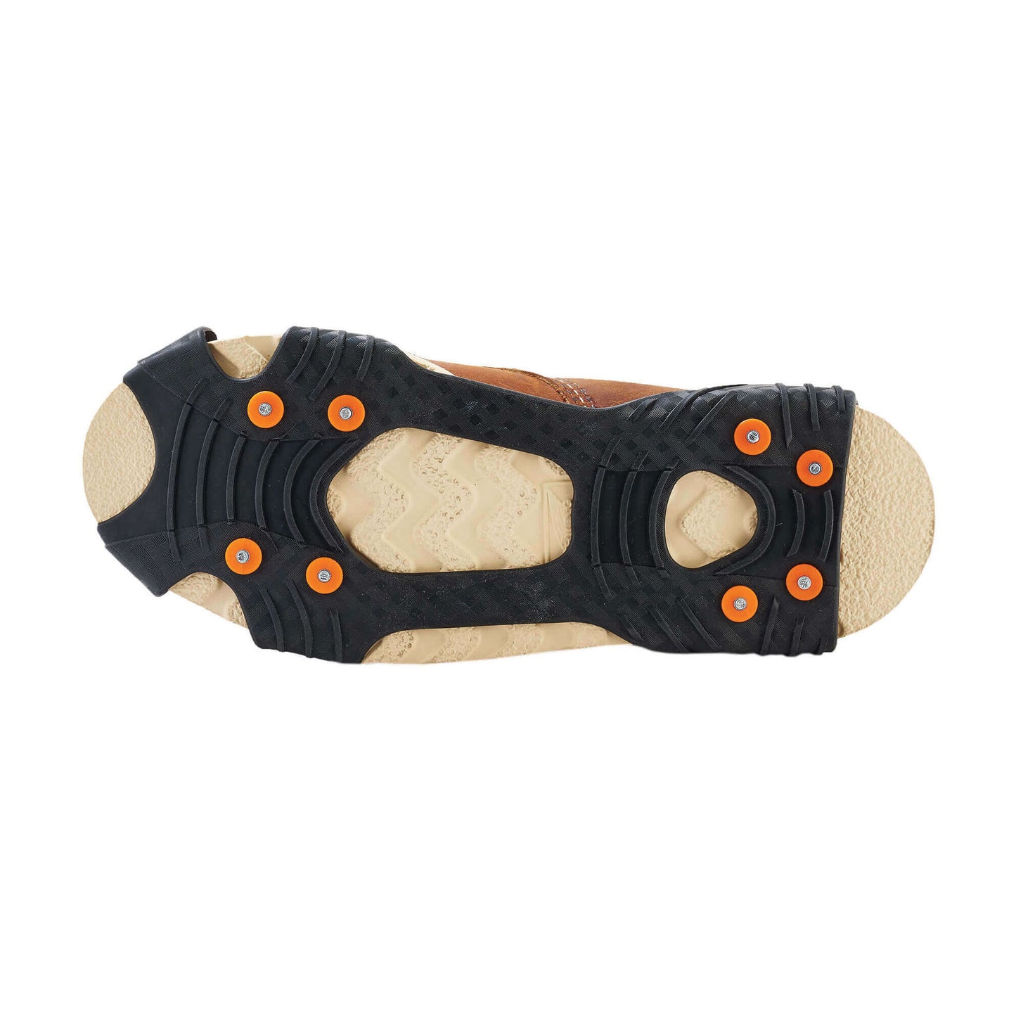 ERGODYNE Trex™ 6300 Slip On Ice Cleat, Unisex, Carbon Steel/Stretchable Rubber, Black, For Use With Shoe and Boot