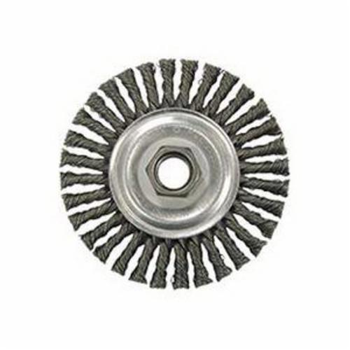 WEILER Vortec Pro 36219 Narrow Face Wheel Brush With Nut  4 in Dia Brush