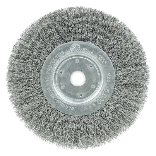 Weiler 01065 Narrow Face Wheel Brush  6 in Dia Brush