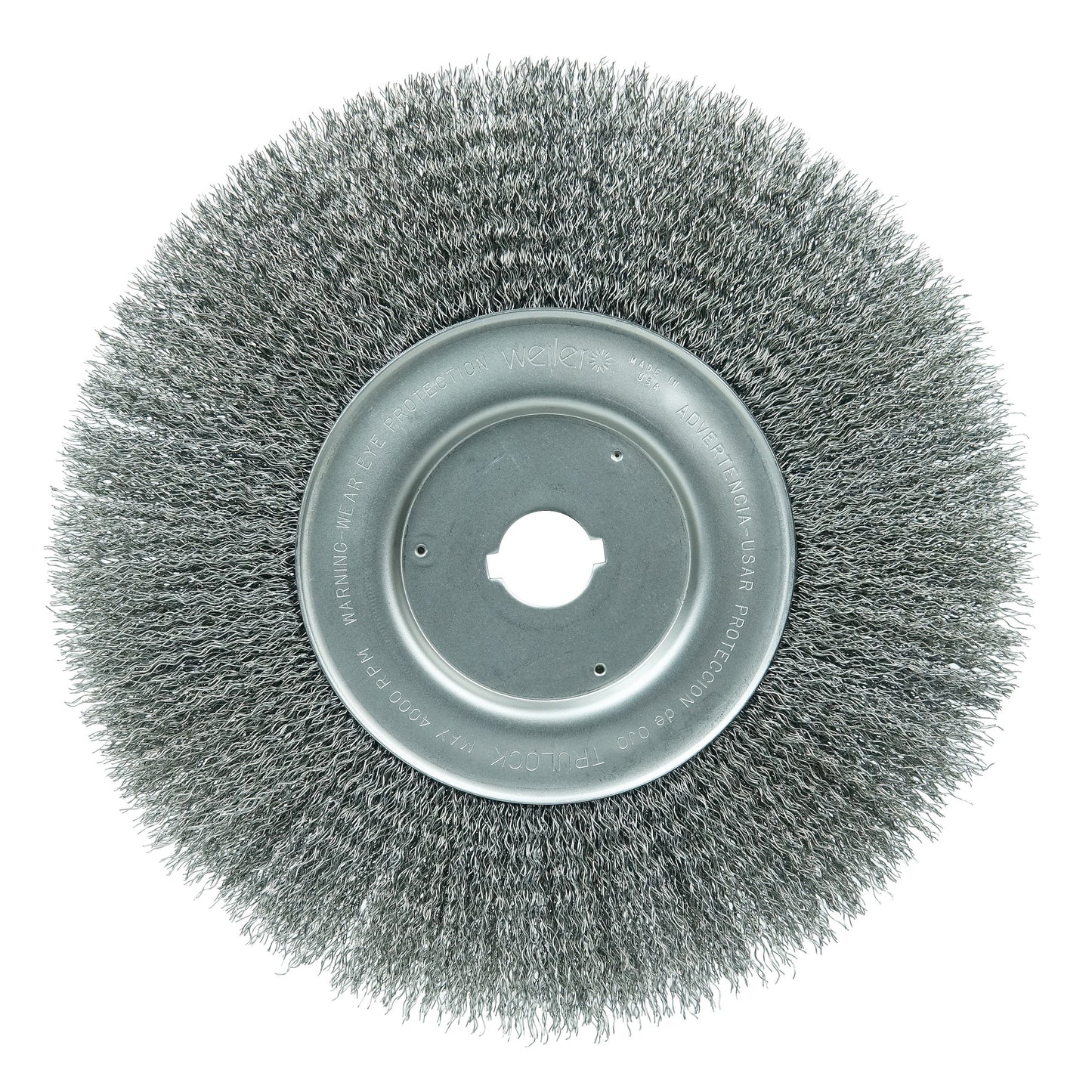 Weiler 01250-12 Narrow Face Wheel Brush 10 in Dia Brush
