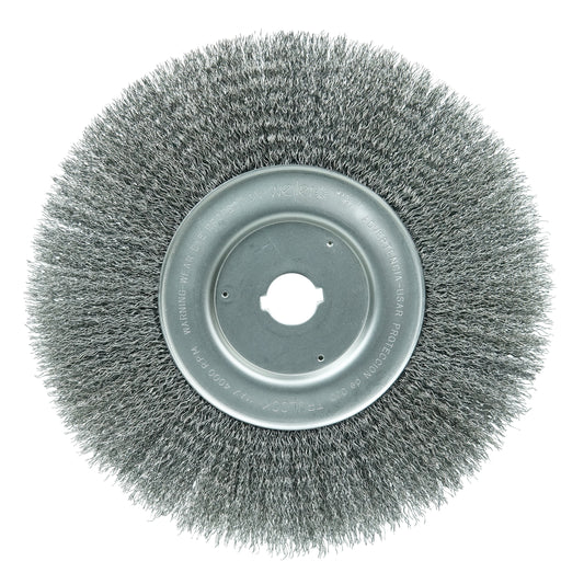 Weiler 01250-12 Narrow Face Wheel Brush  10 in Dia Brush