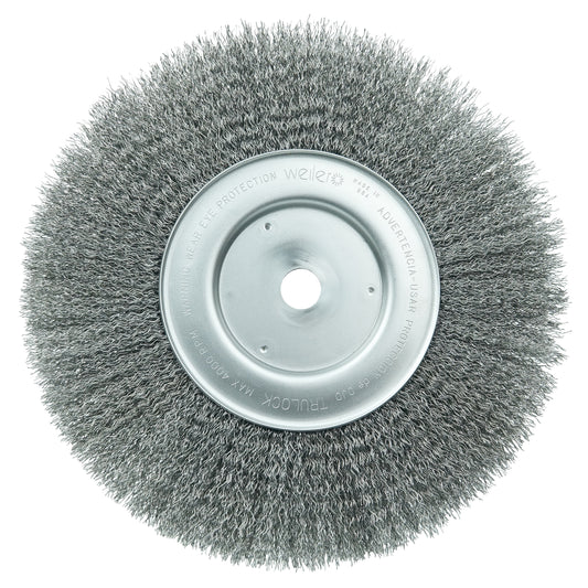 Weiler 01258 Narrow Face Wheel Brush  10 in Dia Brush
