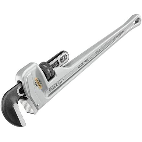 RIDGID 31105 Model No. 824 Aluminum Straight Pipe Wrench / 24-inch Plumbing Wrench