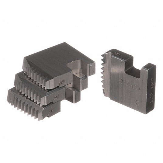 RIDGID 37395 Pipe Thread Die, 1/2 In, Alloy, 4 Pc