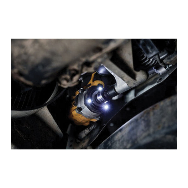 DeWALT DCF921P2 Cordless Impact Wrench With Hog Ring Anvil Kit, 1/2 in, 3550 ipm, 450 ft-lb Torque, 20 VDC, 5 in OAL