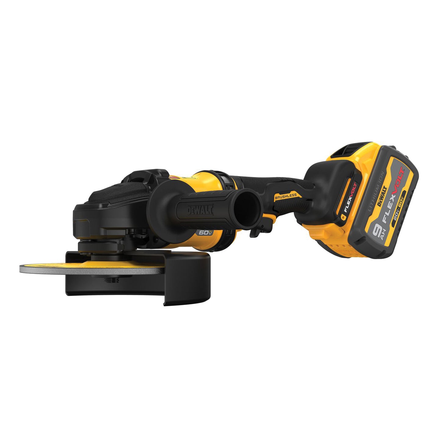 DeWALT DCG440X2 Brushless Cordless Grinder Kit With Kickback Brake, 7 in Dia Wheel, 60 V