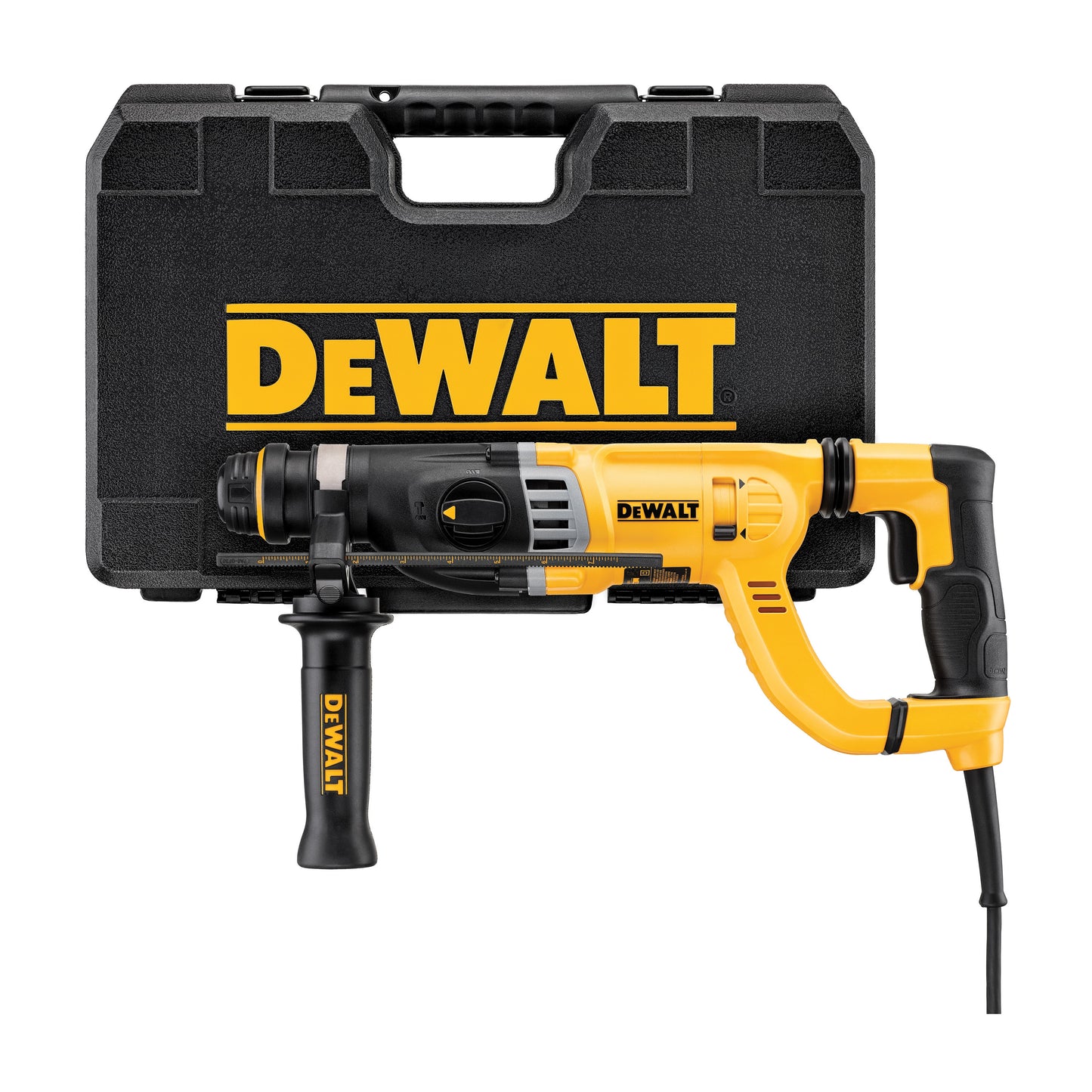 DeWALT® D25263K Corded Rotary Hammer Kit, 1-1/8 in SDS Plus® Chuck, 0 to 5350 bpm, 0 to 1450 rpm No-Load, 17-1/2 in OAL
