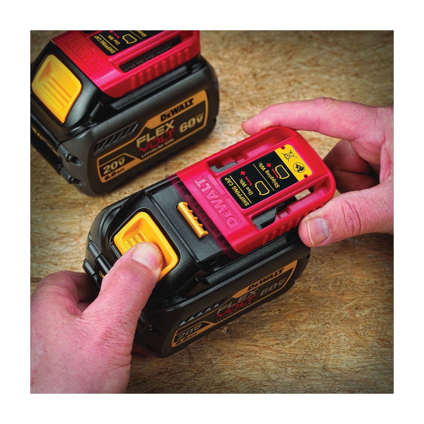 DeWALT® 20V/60V MAX* FLEXVOLT™ DCB606 With Dcb118 Fast Charger, 6 Ah Lithium-Ion Battery, 20/60 VDC Charge, For Use With DeWALT® 20 V/60 V Cordless Tool