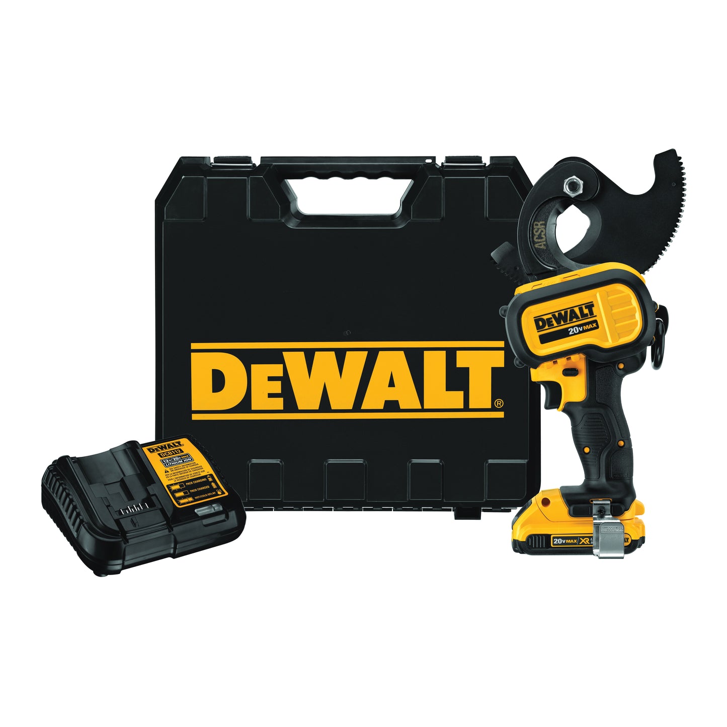 DeWALT® DCE155D1 Cordless Cable Cutting Tool Kit, 1590 ACSR/750 kcmil Copper/1000 kcmil Aluminum Cutting, 20 VDC, Lithium-Ion Battery