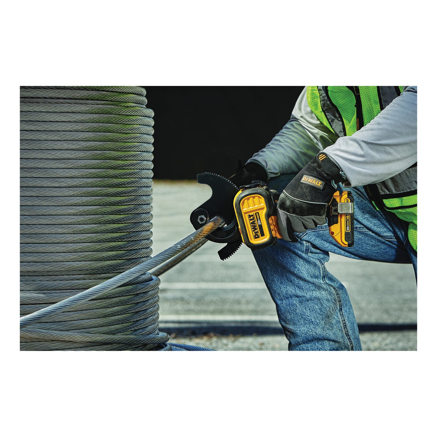 DeWALT® DCE155D1 Cordless Cable Cutting Tool Kit, 1590 ACSR/750 kcmil Copper/1000 kcmil Aluminum Cutting, 20 VDC, Lithium-Ion Battery