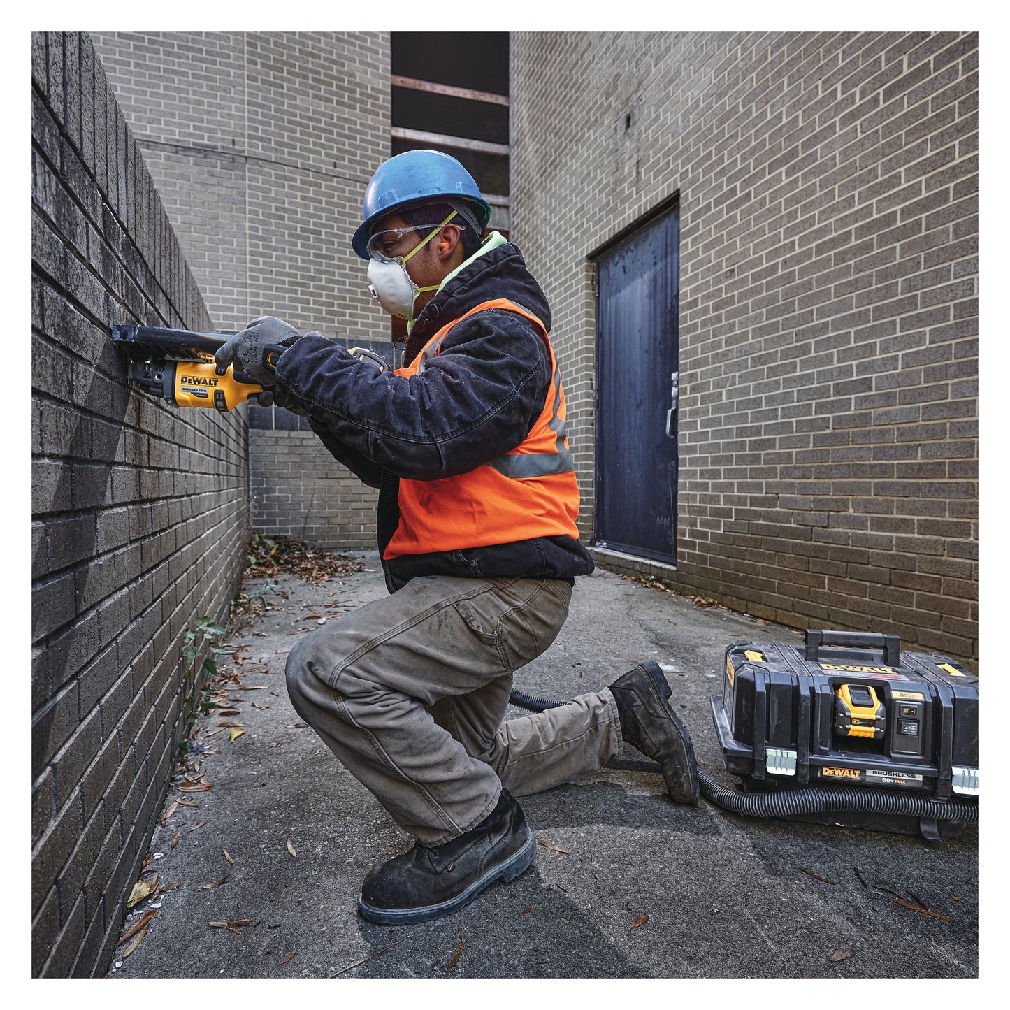DeWALT® DCG418B Brushless Cordless Angle Grinder With Kickback Brake, 4-1/2 to 6 in Dia Wheel, 5/8-11 Arbor/Shank, 60 VDC, FLEXVOLT® 60V MAX* Lithium-Ion Battery, Trigger Switch