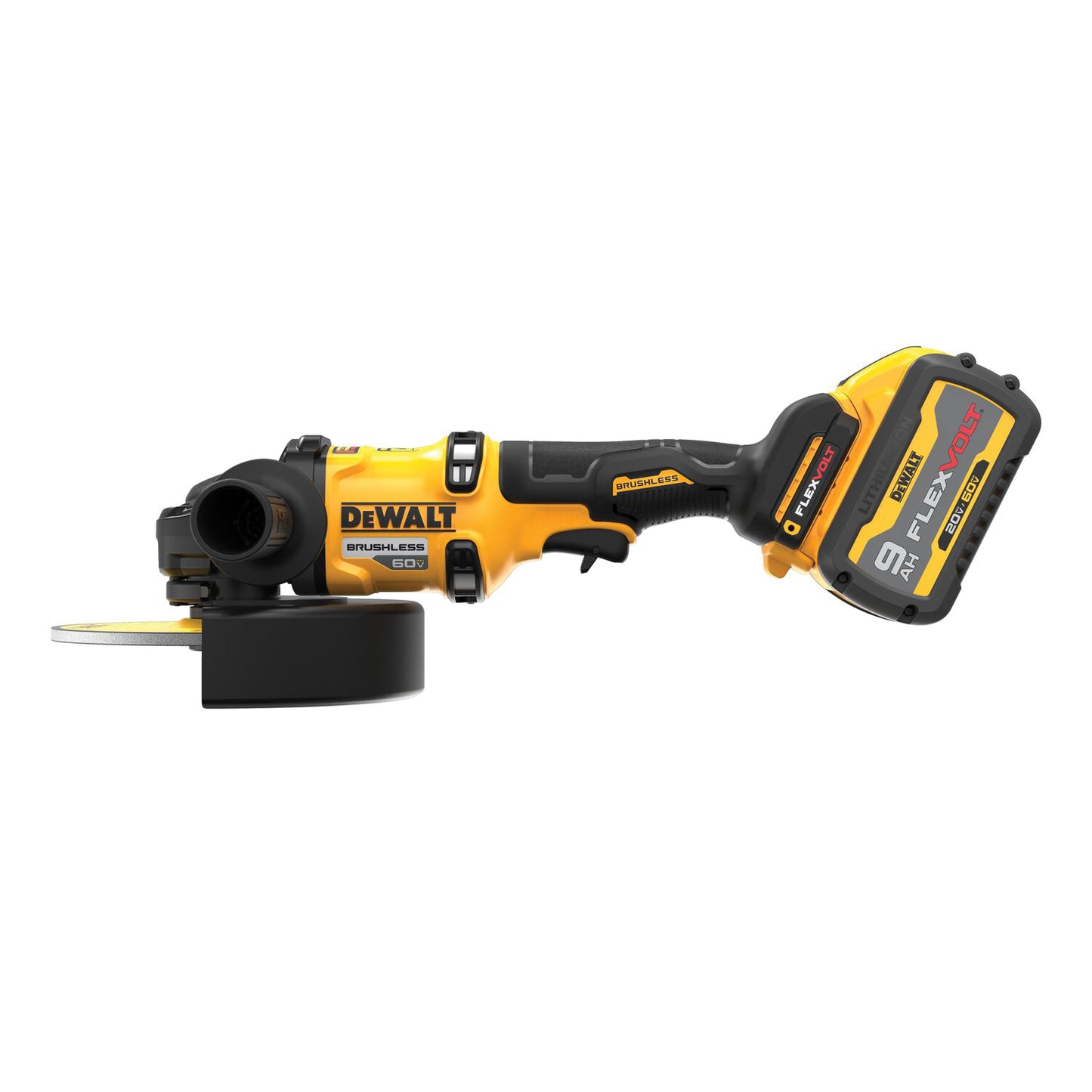 DeWALT DCG440X2 Brushless Cordless Grinder Kit With Kickback Brake, 7 in Dia Wheel, 60 V