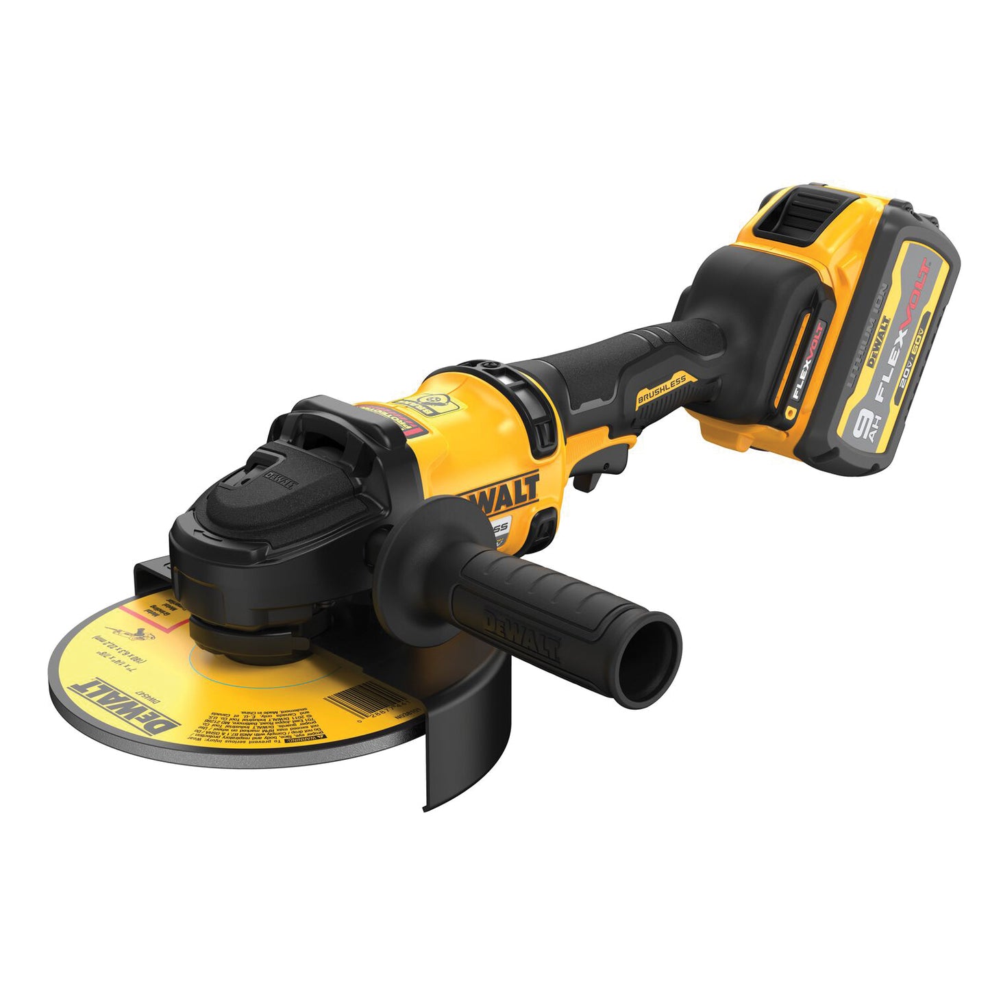 DeWALT DCG440X2 Brushless Cordless Grinder Kit With Kickback Brake, 7 in Dia Wheel, 60 V