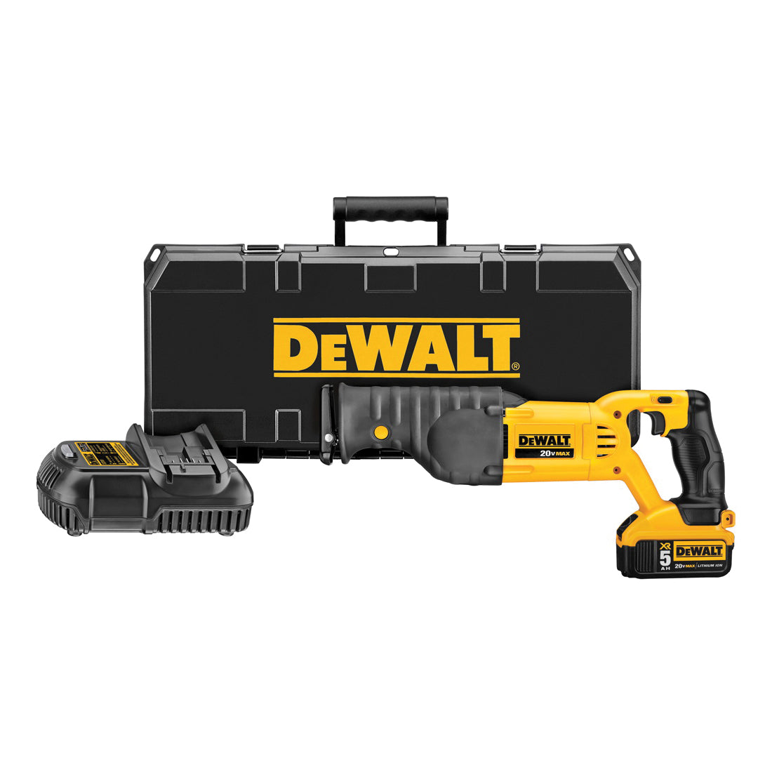 DeWALT® 12V MAX* DCS380P1 Cordless Reciprocating Saw Kit, 1-1/8 in L Stroke, 0 to 3000 spm, Orbital Cut, 20 VDC, 18 in OAL