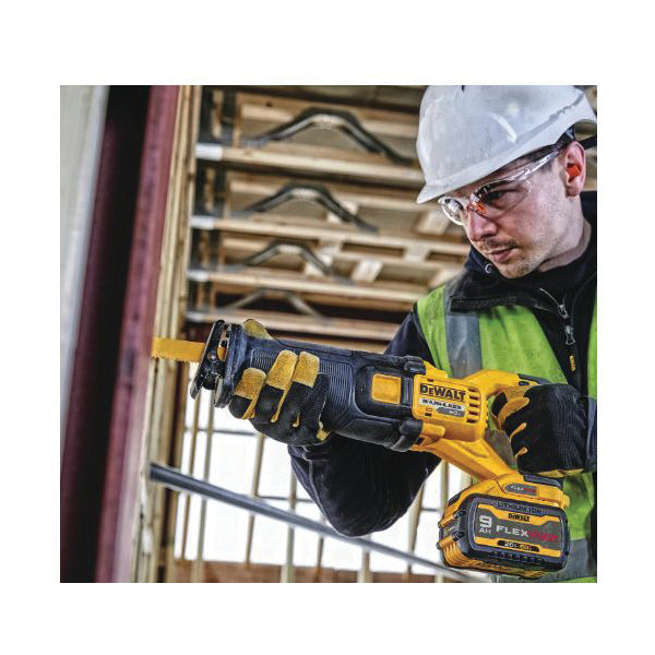 DeWALT® DCS389X1 Brushless Cordless Reciprocating Saw Kit, 1-1/8 in L Stroke, 0 to 3000 spm, 60 VDC, 17.725 in OAL, Straight Stroke