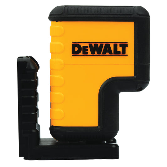 DeWALT® DW08302CG 3-Spot Self-Leveling Point Laser Level Kit, 120 ft Measuring, 1/4 in at 100 ft Accuracy, 1.5 VDC AA Alkaline Battery, Plastic Housing