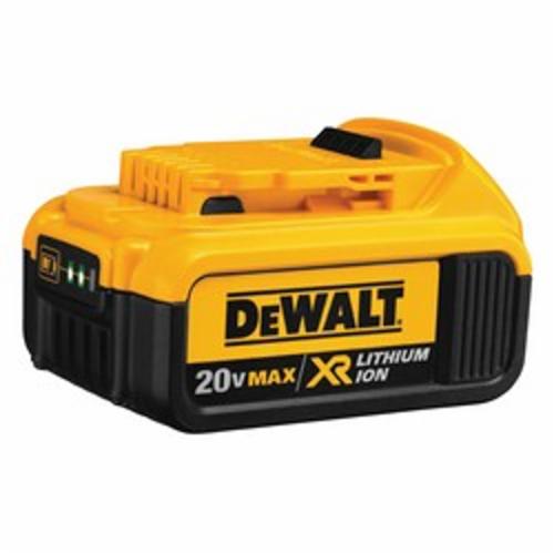 DeWALT® DCB204 XR® Premium Rechargeable Cordless Battery Pack, 4 Ah Lithium-Ion Battery, For Use With DeWALT® 20 V Power Tool