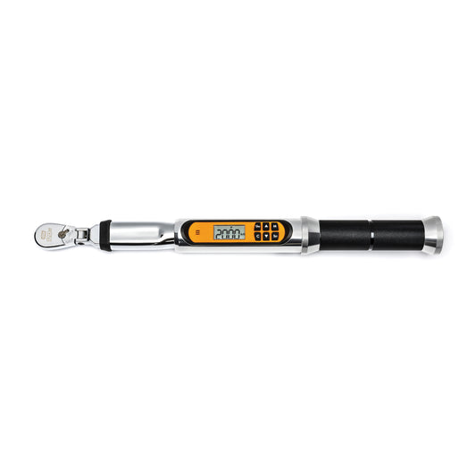 GEARWRENCH 120XP 85194 Flex Head Electronic Torque Wrench With Angle  1/4 in Drive