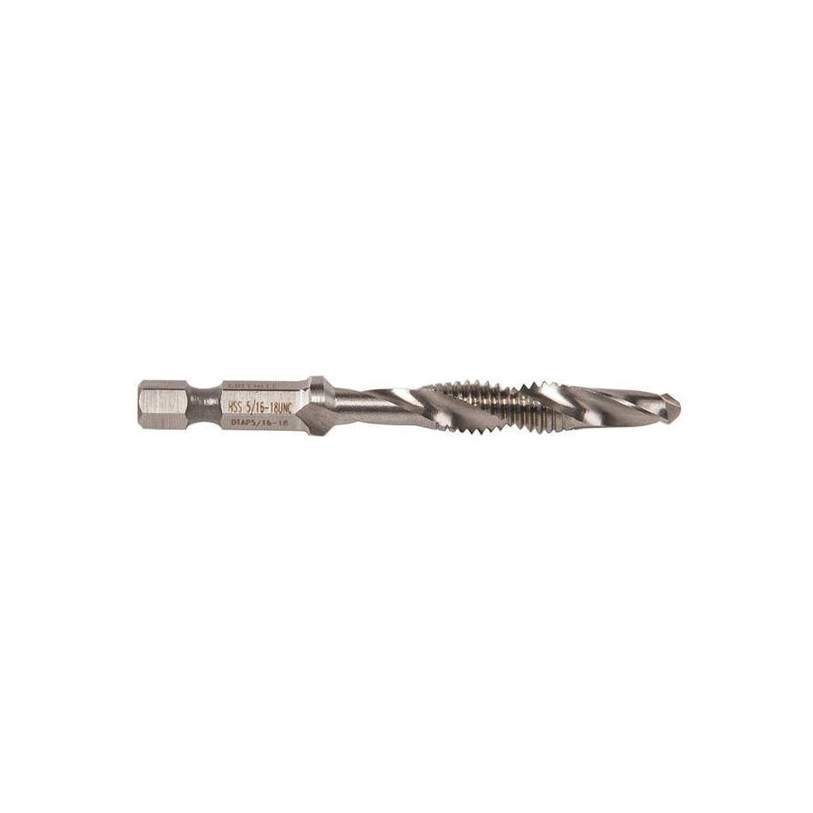 Greenlee® DTAP5/16-18 Quick-Change Standard Length Combination Drill and Tap  5/16-18 NC Thread