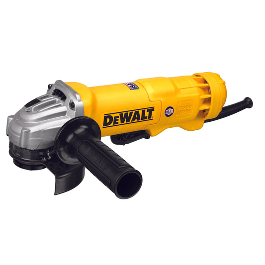 DeWALT® DWE402N Small Angle Grinder, 4-1/2 in Dia Wheel, 5/8-11 Arbor/Shank, 120 VAC, For Wheel: Quick-Change™, Yellow, Yes, Non-Locking Paddle Switch Switch